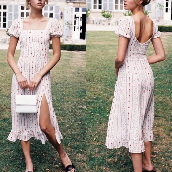 With Jean Dresses & Skirts - With Jéan Winnie Floral Printed Long Midi Dress Size Medium